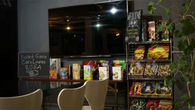 Board Game Cafe Lounge ROSAの内観です。