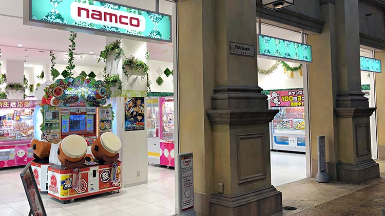 namco ヴィーナスフォート店の外観です。