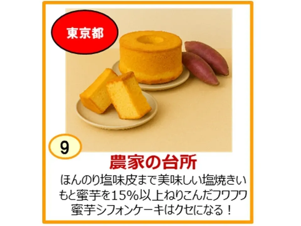 農家の台所の蜜芋シフォンケーキ